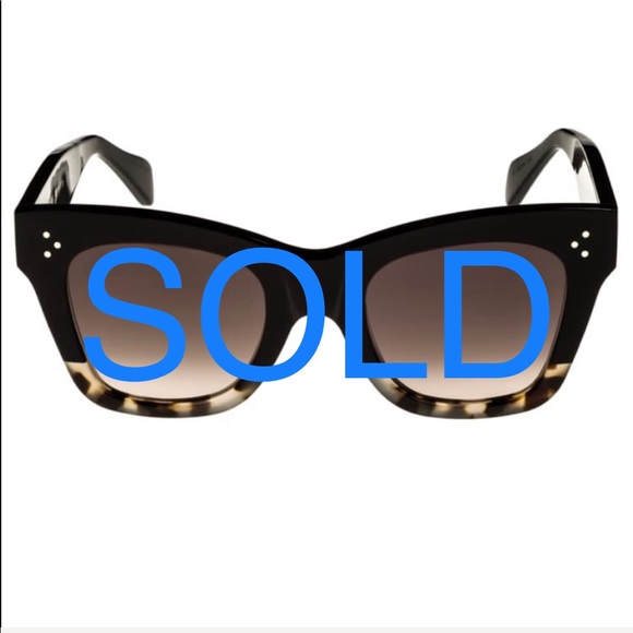 Celine Accessories - CELINE
50mm Gradient Cat Eye Sunglasses In Black
